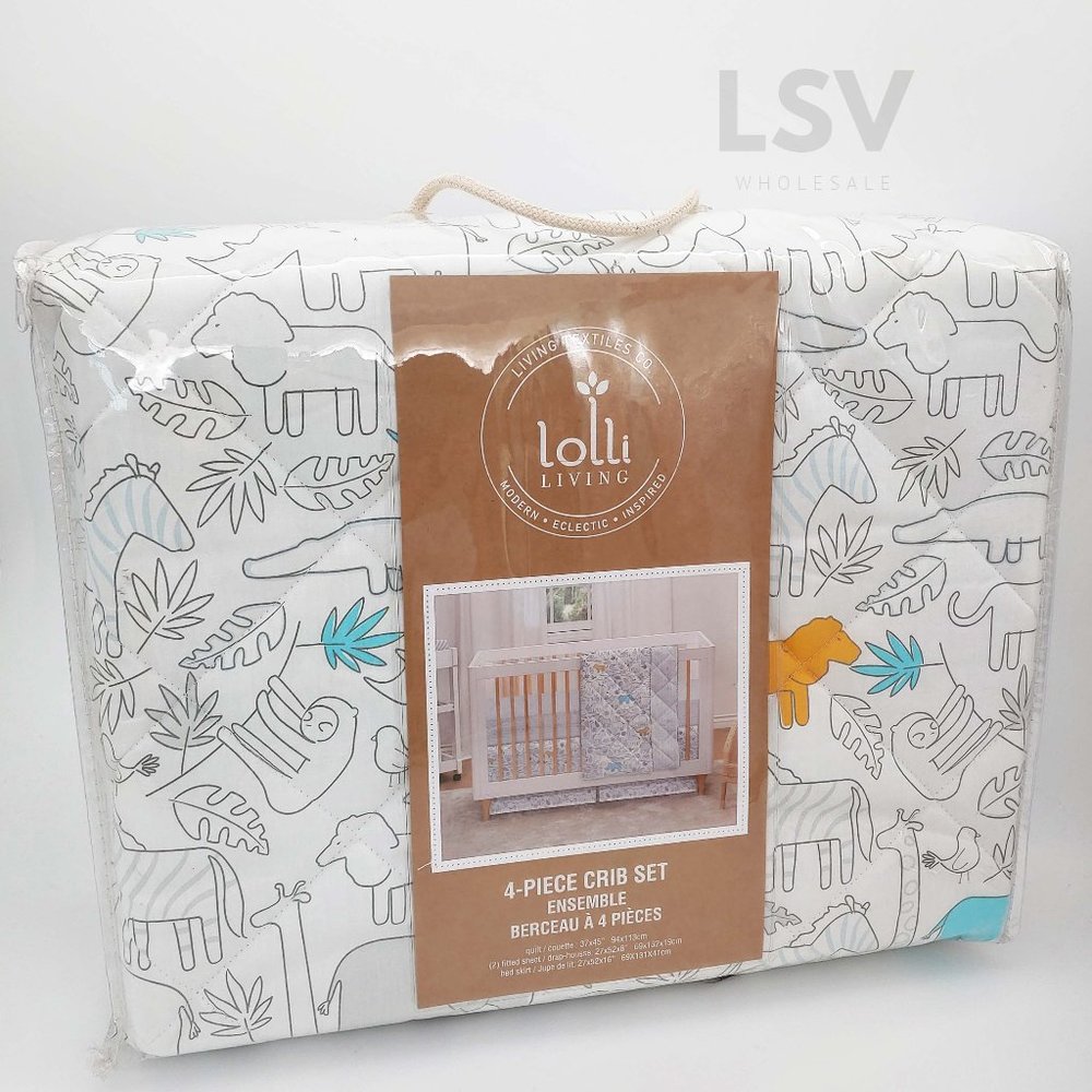 Living Textiles Lolli Living 4-Piece Crib Set